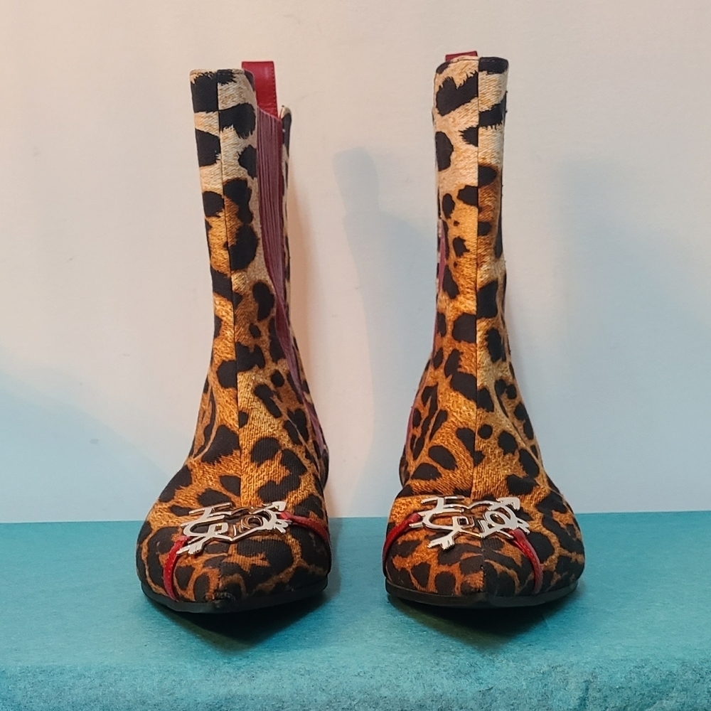 Christian Dior Leopard 🐆 Print Booties European Size 38 - Picture 12 of 14